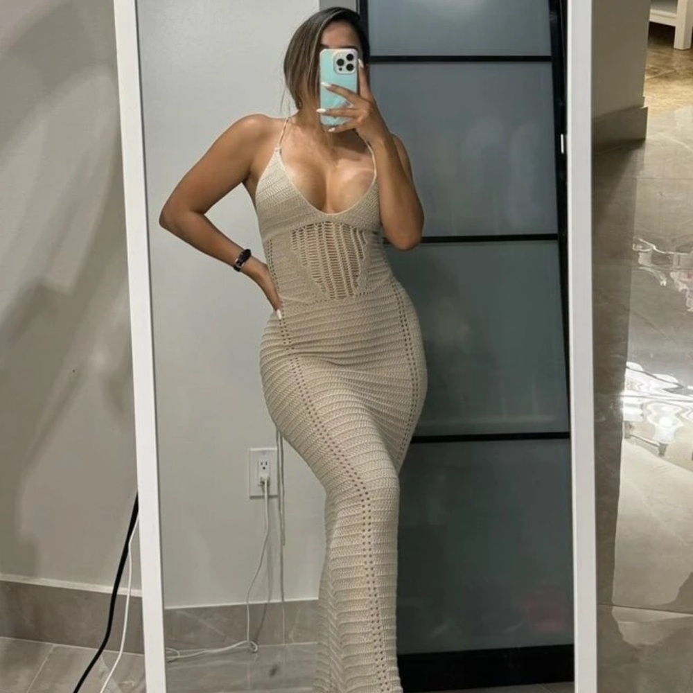 Crochet Knit Dress